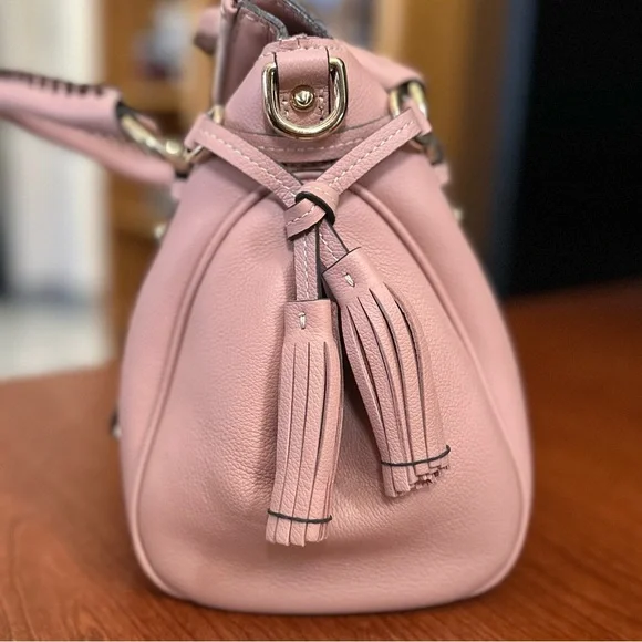 SOLD!!! Dooney & Bourke Small Mauve Pink Sorrento Satchel - Picture 4 of 9